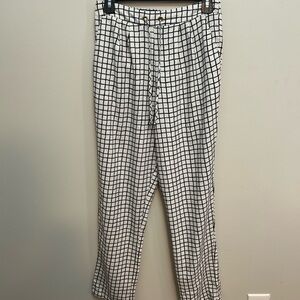 Black and White Checkered Pants